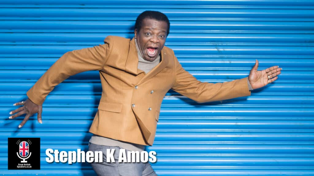 Stephen K Amos hire a corporate stand up comedian booking agent Great British Speakers