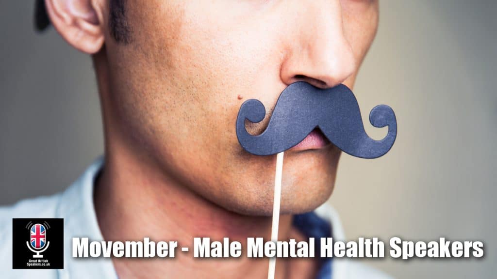 Find the best Movember mental haealth speakers at talent agent Great British Speakers