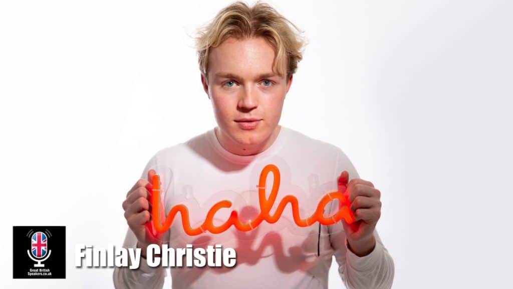 Finlay Christie Comedian Stand up awards host corporate entertainment book at agent Great British Speakers
