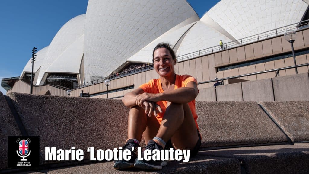 Lootie Marie Leautey CFO business finance woman world recored breaking runner official speaker at agent Great British Speakers