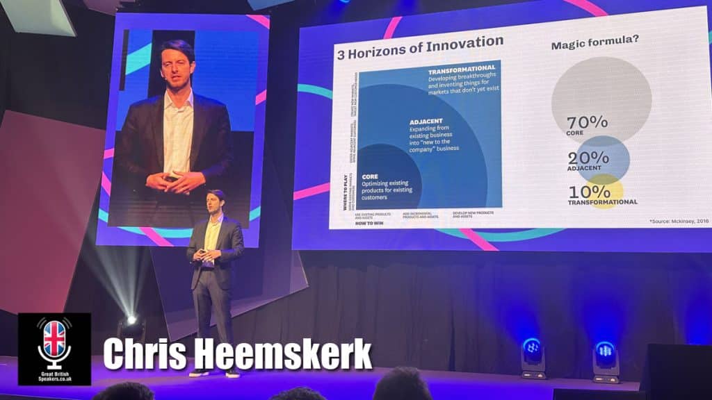 Chris Heemskerk hire Founder and CEO of The Innovation Alliance speaker - book at agent Great British Speakers