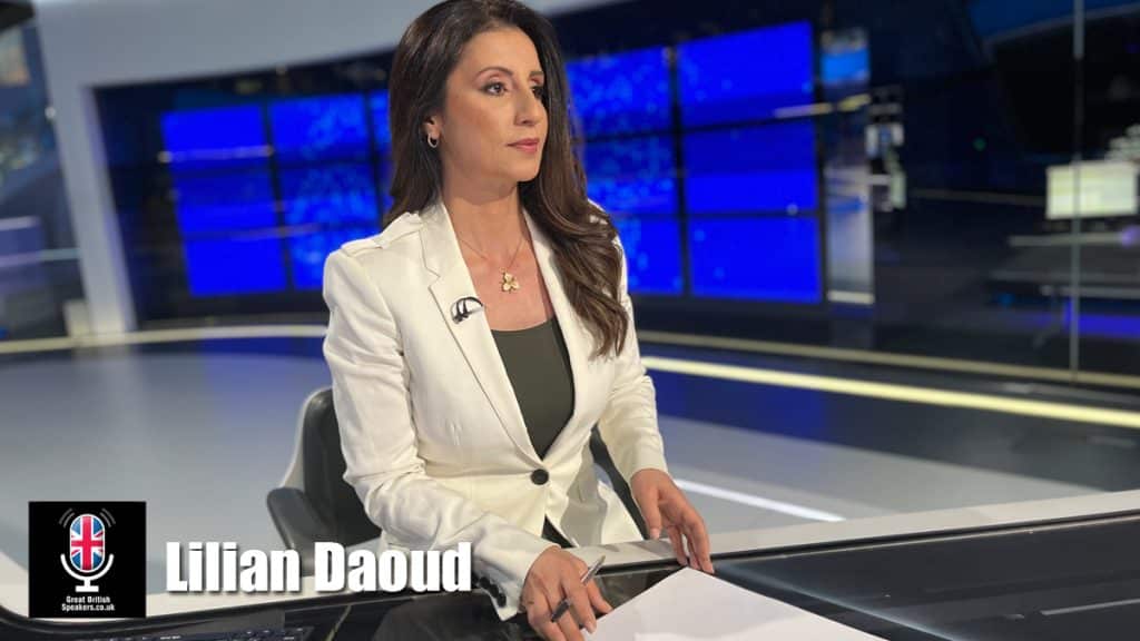 Liliane Daoud hire English Arabic London TV Presenter Journalist event Host Facilitator moderator book at Agent Great British Speakers