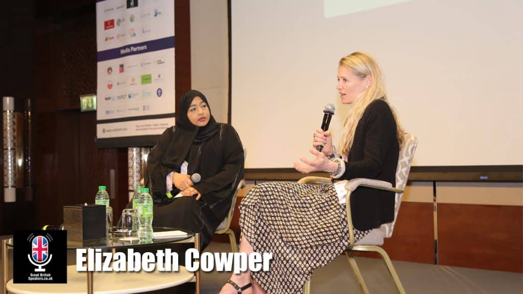 Elizabeth Cowper hire proud Founder of Ludo speaker book at agent Great British Speakers...