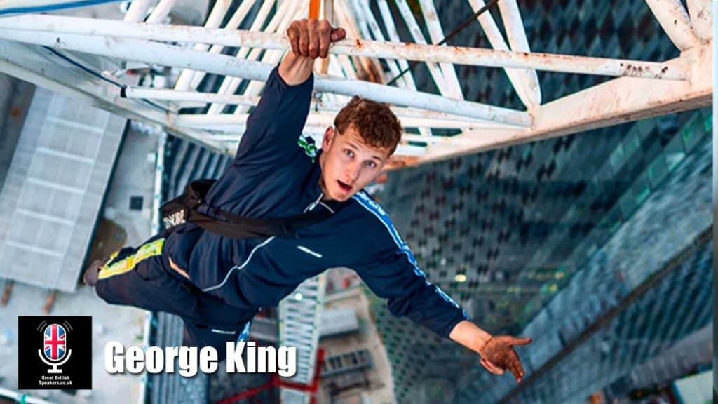 George King hire the Shard Climber book at agent Great British Speakers