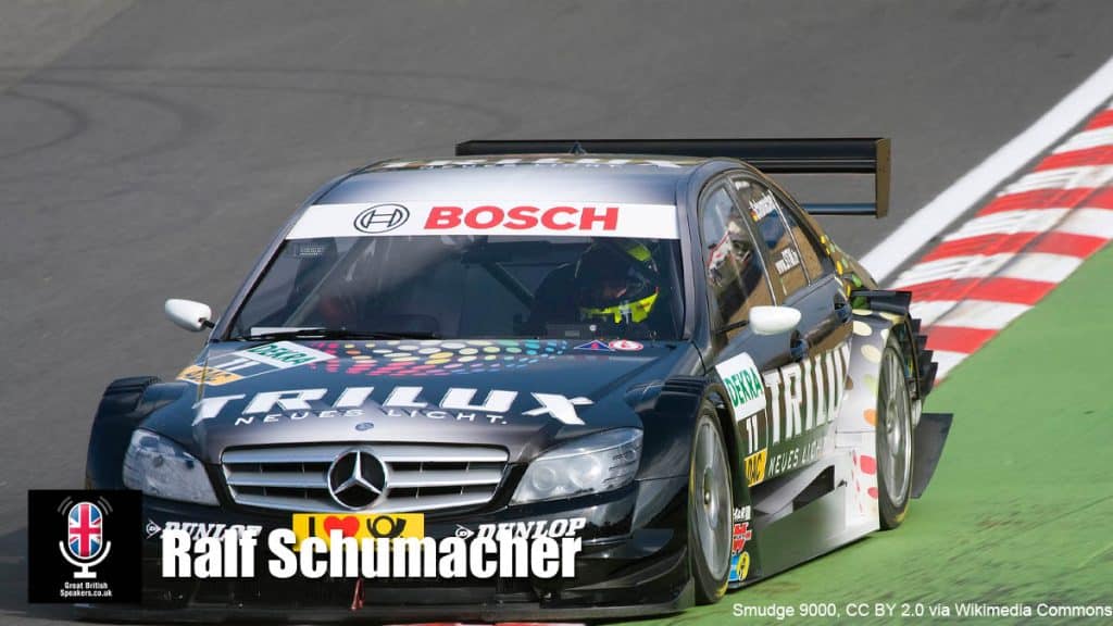 Ralf Schumacher hire Germany's best known sport's star speaker book at agent Great British Speakers