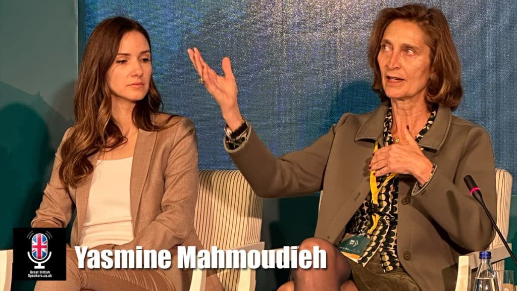 Yasmine Mahmoudieh hire interior designer and architect speaker book at agent Great British Speakers.