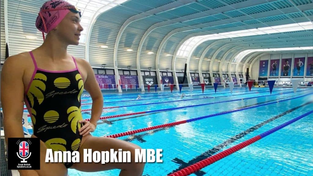 Anna Hopkin MBE hire British Swimmer speaker book at agent Great British Speakers...