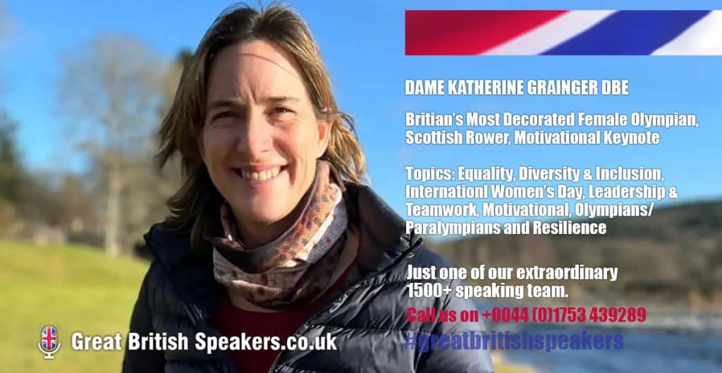 Dame Katherine Grainger DBE hire Scottish Rower speaker book at agent Great British Speakers