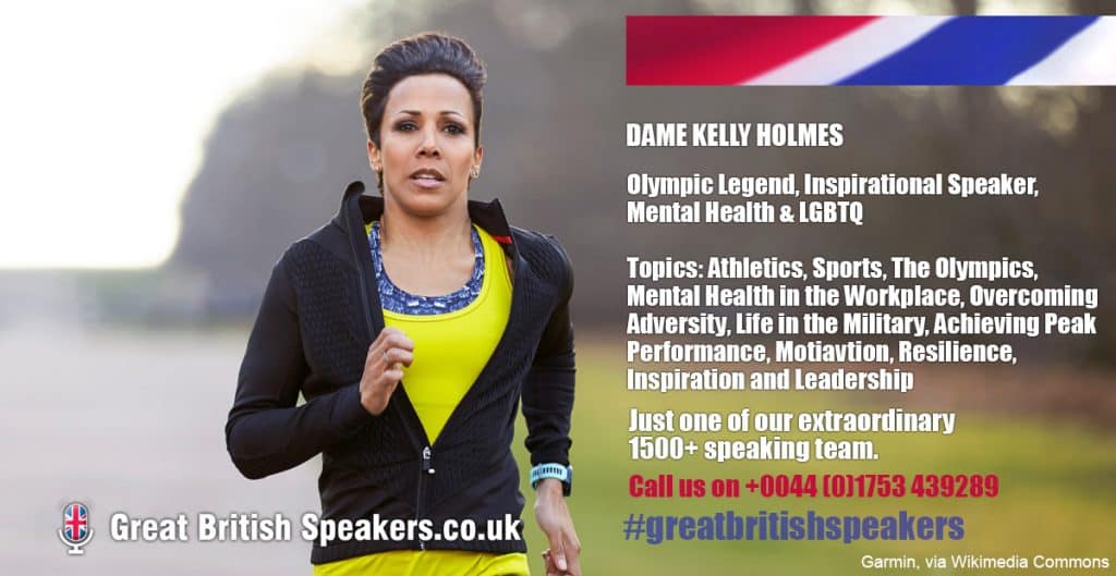 Dame Kelly Holmes hire Olympic Legend speaker book at agent Great British Speakers
