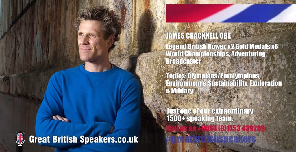 James Cracknell OBE hire British Rower speaker book at agent Great British Speakers