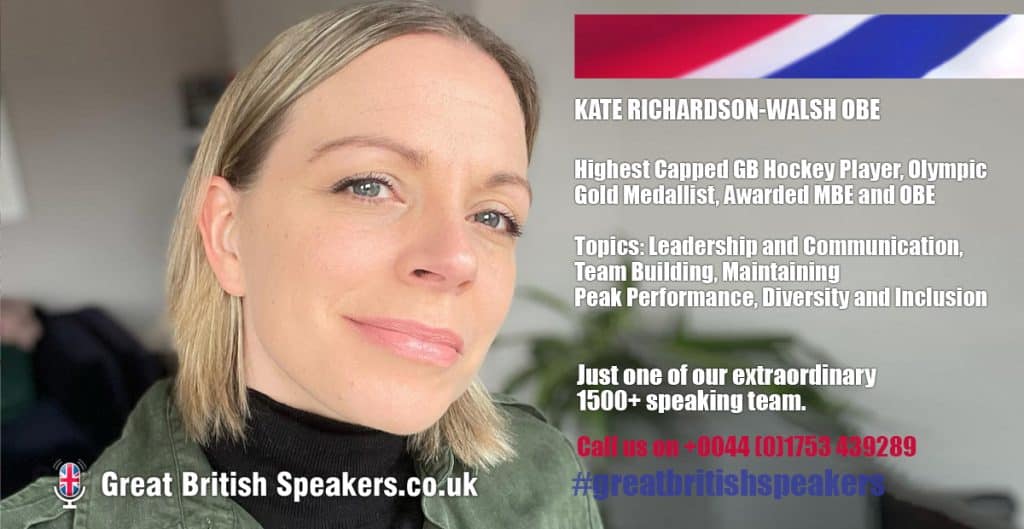 Kate Richardson Walsh OBE hire GB Hockey Player speaker book at agent Great British Speakers