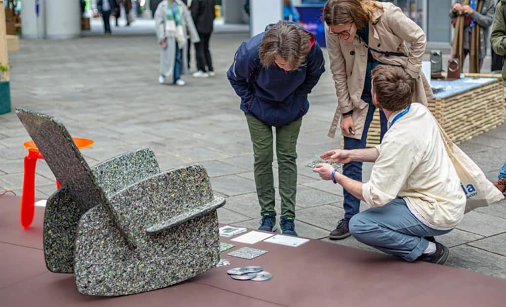 Kieran Devlin founder revive innovations circular economy Milan design week recycled chair speaker at agent Great British Speakers