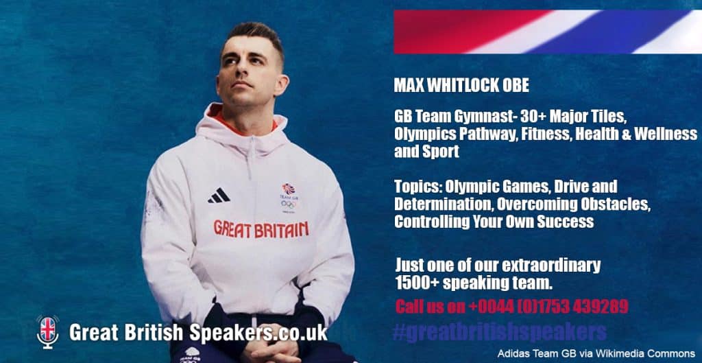 Max Whitlock OBE hire GB Team Gymnast speaker book at agent Great British Speakers