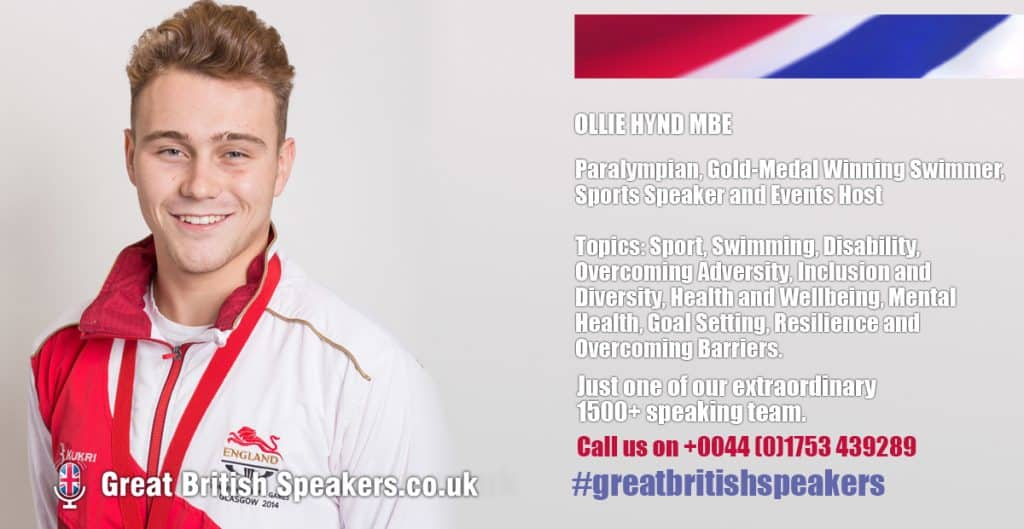 Ollie Hynd hire Paralympian speaker book at agent Great British Speakers