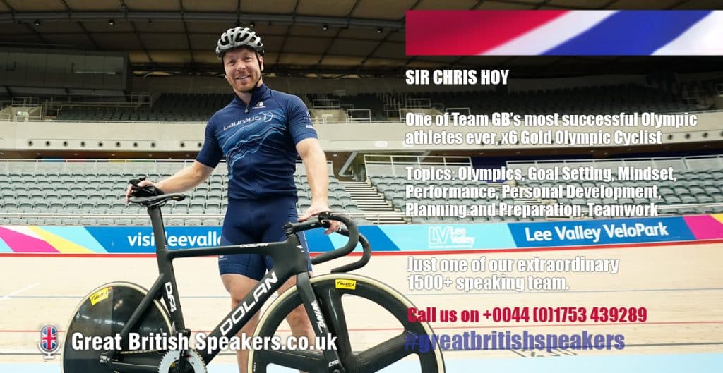 Sir Chris Hoy hire Olympic Athlete speaker book at agent Great British Speakers