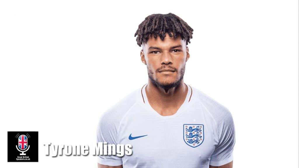 Tyrone Mings hire professional footballer speaker book at agent Great British Speakers