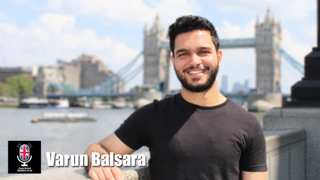 Varun Balsara hire Personal Devlopment Gen Z Millenial coach entrepreneur speaker book at agent Great British Speakers
