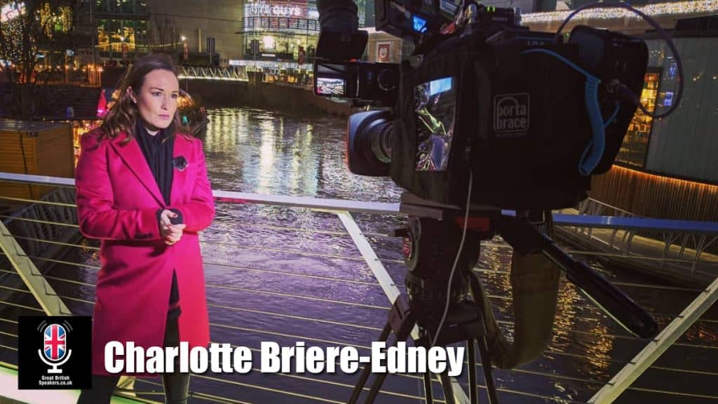 Charlotte Briere-Edney hire boradcaster speaker book at agent Great British Speakers