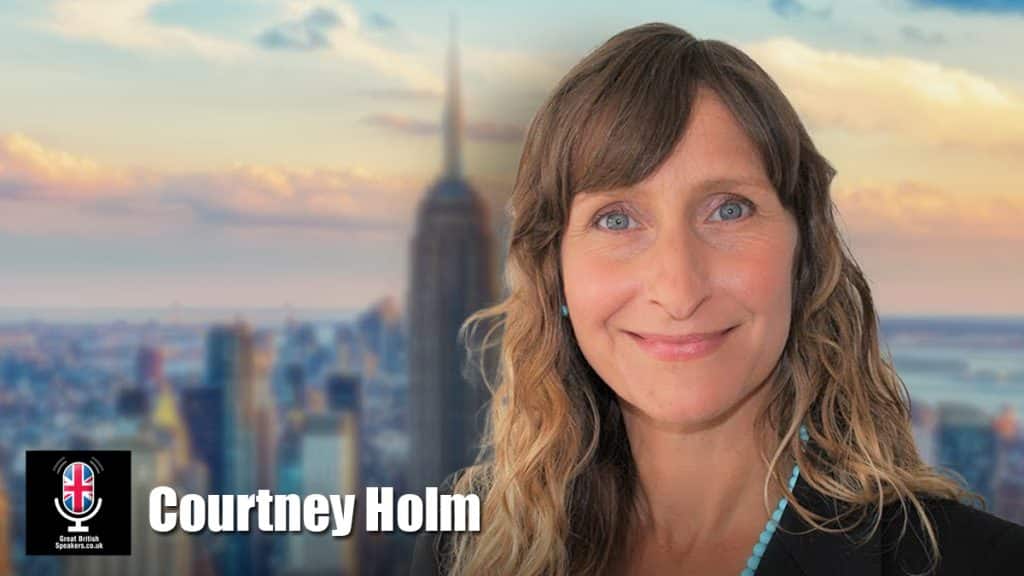 Courtney Holm hire climate change adaptation specialist speaker book at agent Great British Speakers