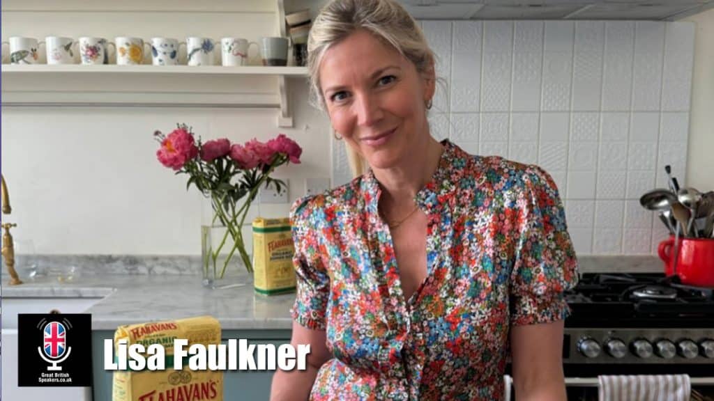 Lisa Faulkner hire cookery author speaker book at agent Great British Speakers