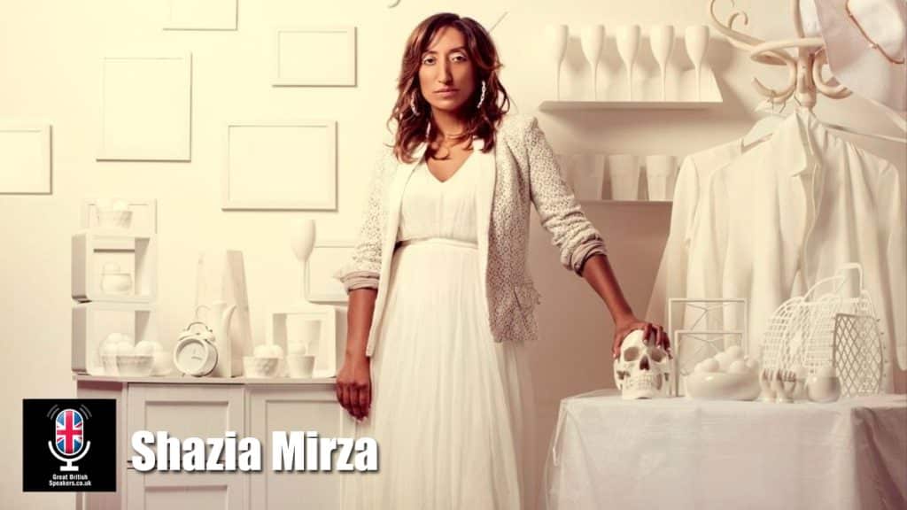 Shazia Mirza hire British Comedian speaker book at agent Great British Speakers