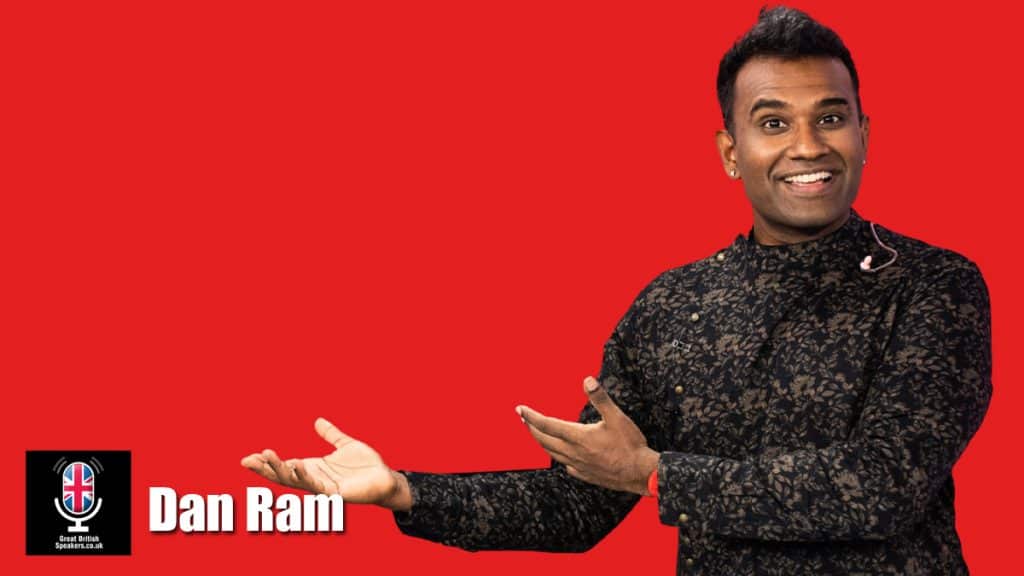Dan Ram hire speaking coach and content creator speaker book at agent Great British Speakers