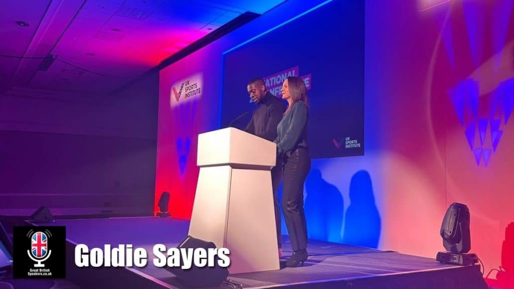 Goldie Sayers hire British former Javelin thrower speaker book at agent Great British Speakers