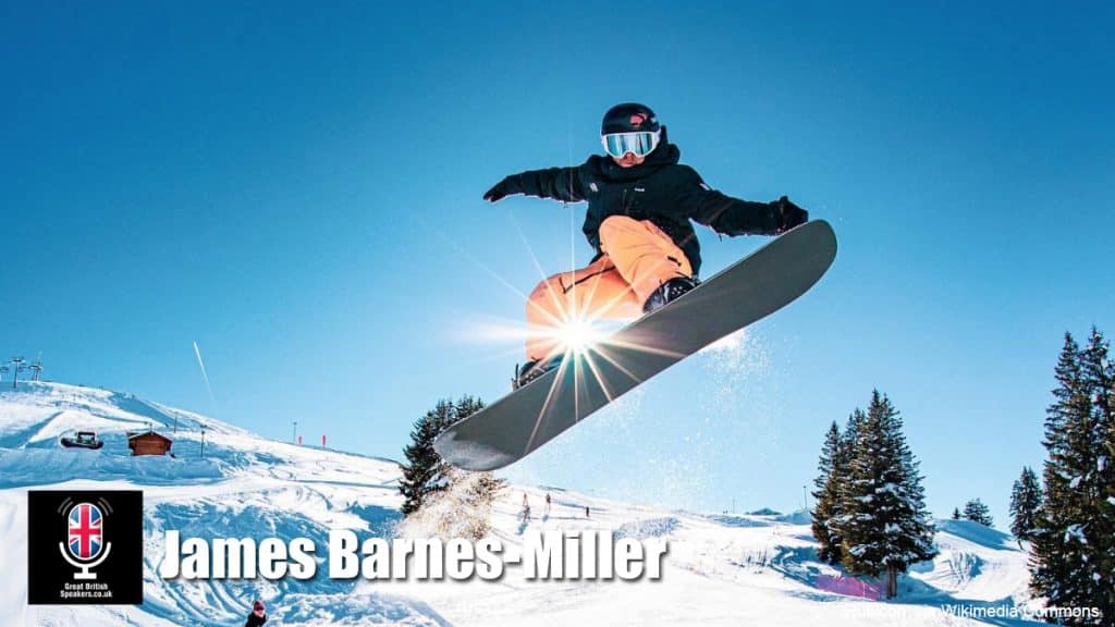 James Barnes-Miller hire British snowboarder speaker book at agent Great British Speakers