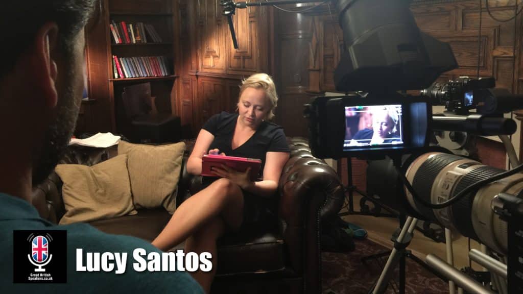 Lucy Santos hire Author speaker book at agent Great British Speakers
