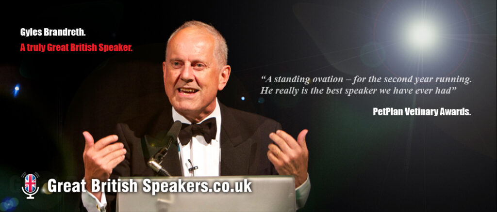 Gyles Brandreth raconteur host speaker at Great British Speakers