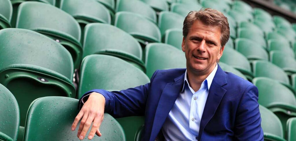 Andrew Castle ex Tennis professional broadcaster Corporate events host speaker at Great British Speakers