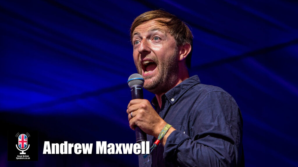 Andrew Maxwell Irish Stand Up Comedian Live at the Apollo events host book at official agent Great British Speakers