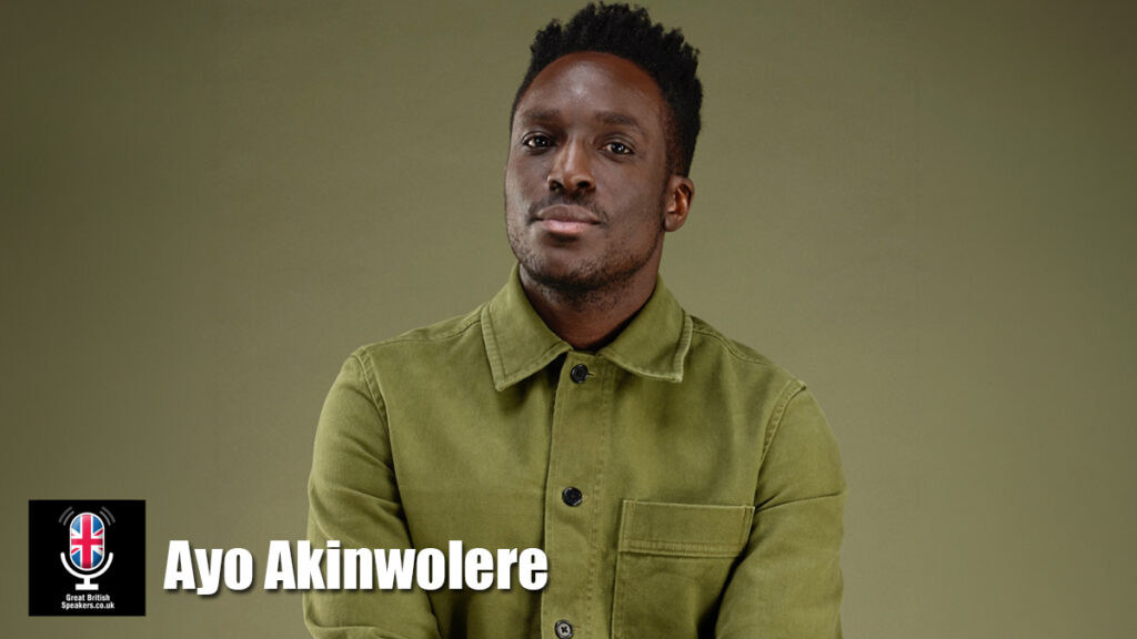 Ayo Akinwolere hire TV Presenter event host sport travel entertainment book at official agent Great British Speakers