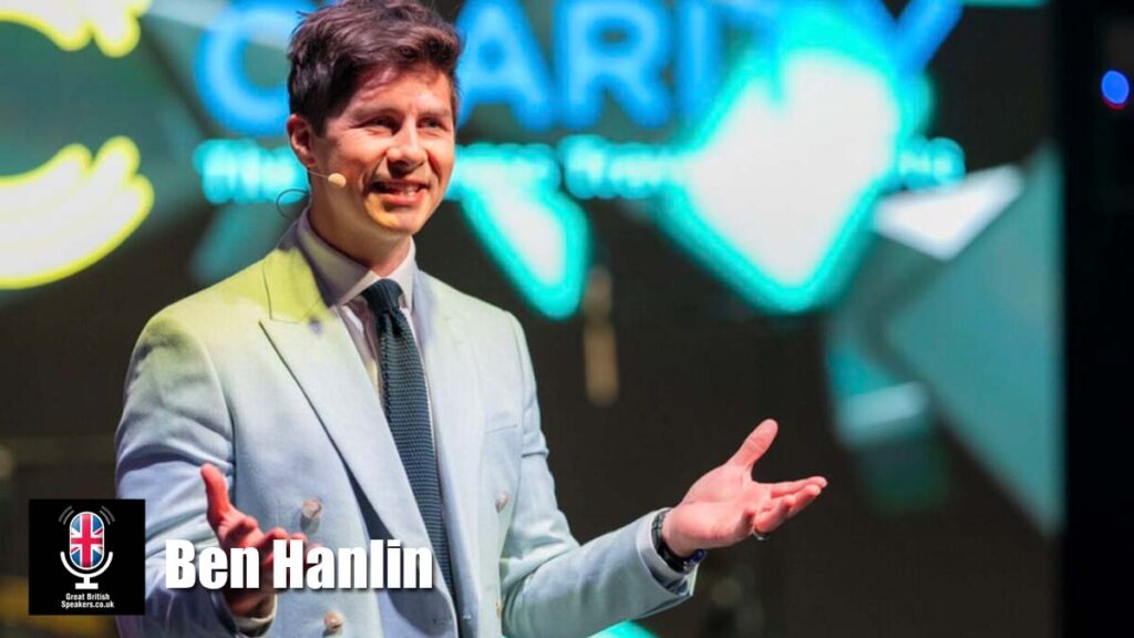Ben Hanlin hire magician speaker book at agent Great British Speakers