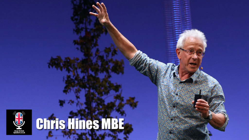 Chris Hines MBE book environmental campaigner The Eden Project Surfers against sewage speaker official agent Great British Speakers