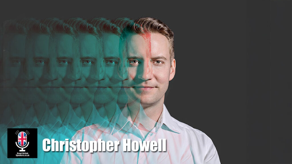 Christopher Howell hire Corporate magician London Creativity Speaker events host book at official agent Great British Speakers