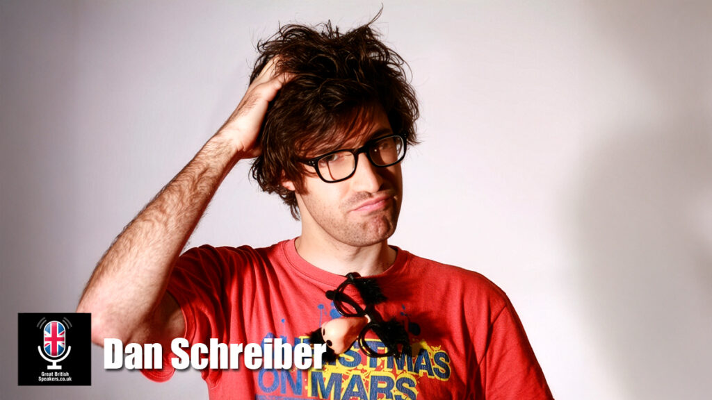 Dan Schreiber Comedian Writer Event Awards Host Speaker book at official agent Great British Speakers