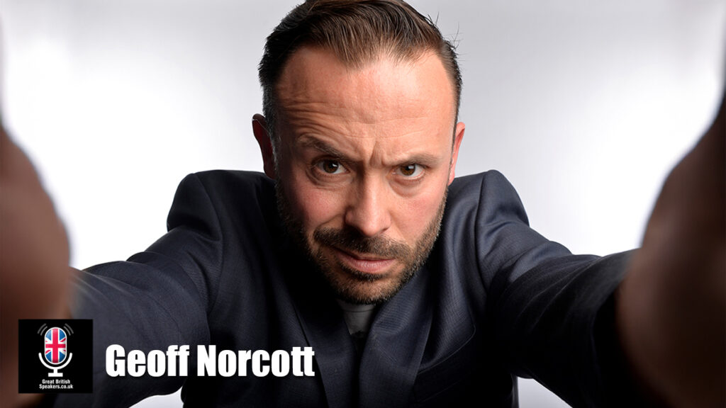 Geoff Norcott hire Stand Up Comedian Event awards host book at official agent Great British Speakers