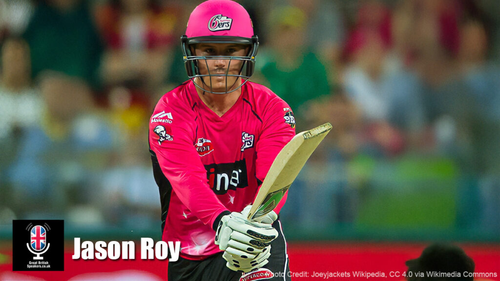Jason Roy hire International T20 ODI cricket player speaker at official agent Great British Speakers