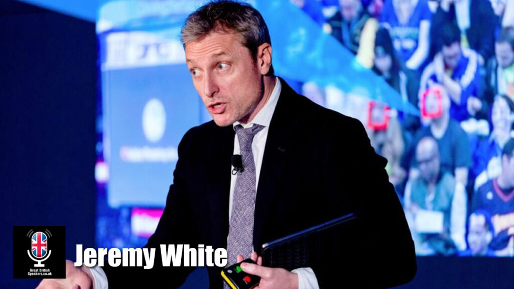 Jeremey White hire journalist speaker book at agent Great British Speakers