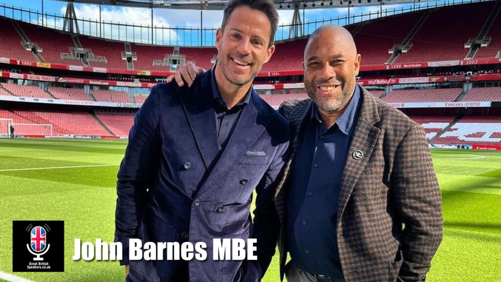 John Barnes MBE Liverpool soccer player anti racism Speaker book at official agent Great British Speakers