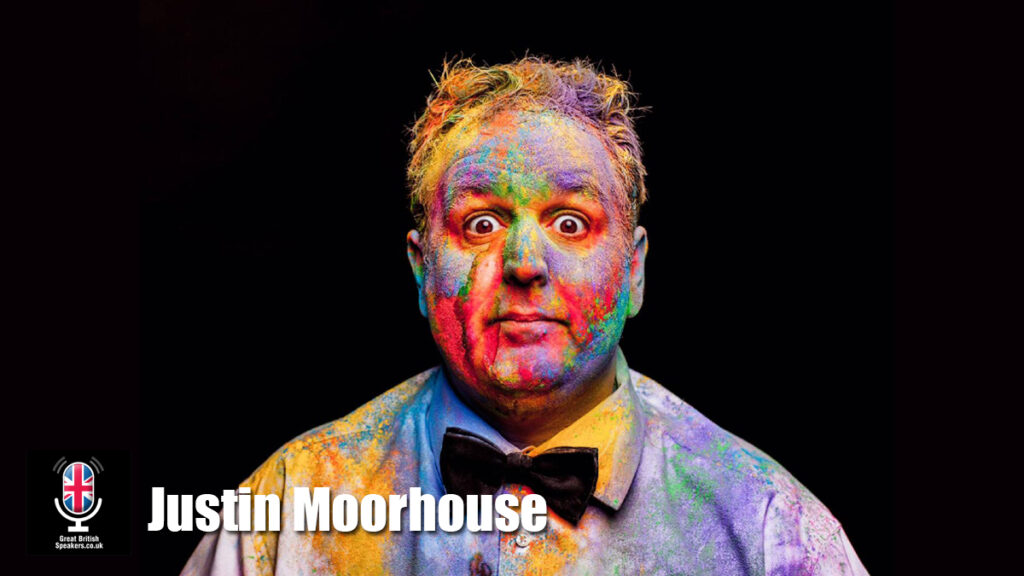 Justin Moorhouse Pheonix Nights Entertainer awards host comedian book at official agent Great British Speakers