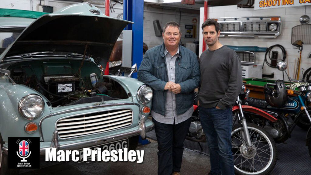 Marc Priestley - hire F1 Elvis Life Lesson Pitlane podcaster Wheeler Dealers teamwork performance speaker at official agent Great British Speakers