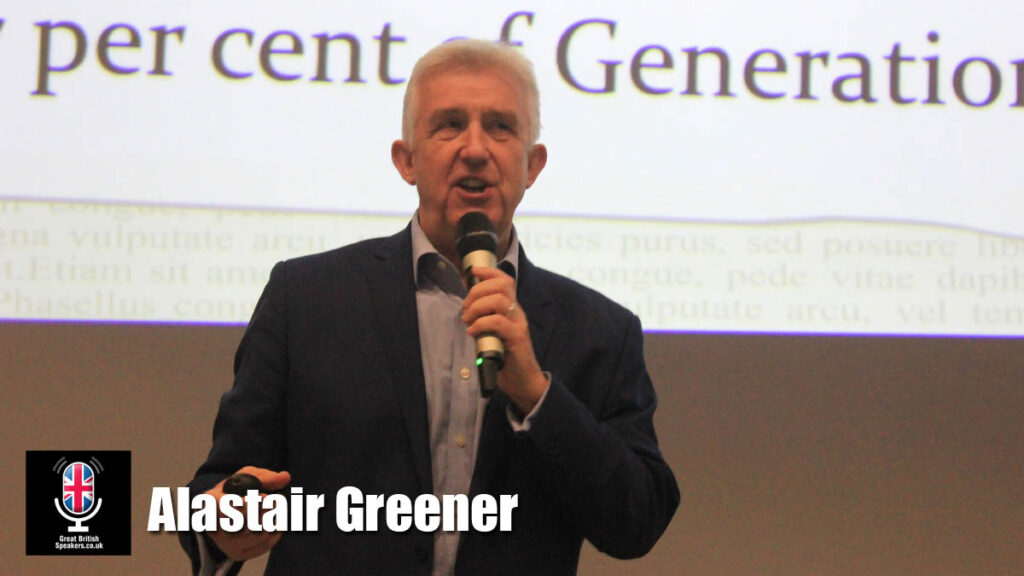 Alastair Greener hire keynote speaker book at agent Great British Speakers