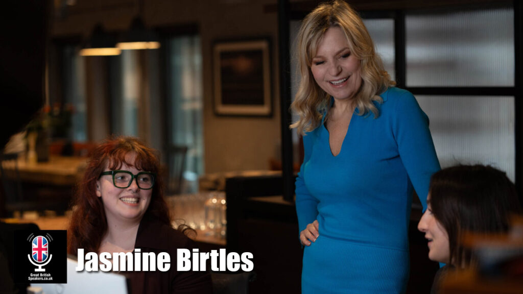 Jasmine Birtles hire TV Presenter speaker book at agent Great British Speakers