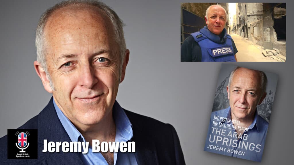 Jeremy Bowen BBC Middle East Editor reporter journalist bowel cancer speaker at agent Great British Speakers