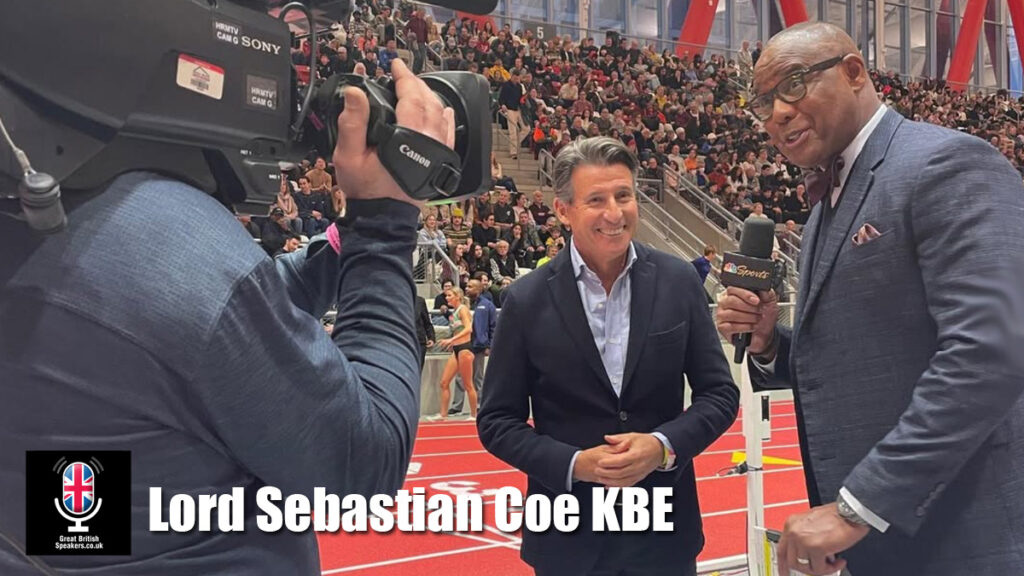 Lord Sebastian Coe KBE hire keynote speaker book at agent Great British Speakers.