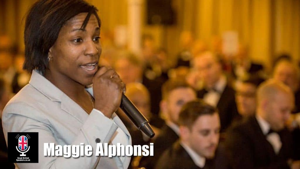 Maggie Alphonsi Black History month Female England Rugby World Cup Winner Motivational Inspirational speaker at official agent Great British Speakers