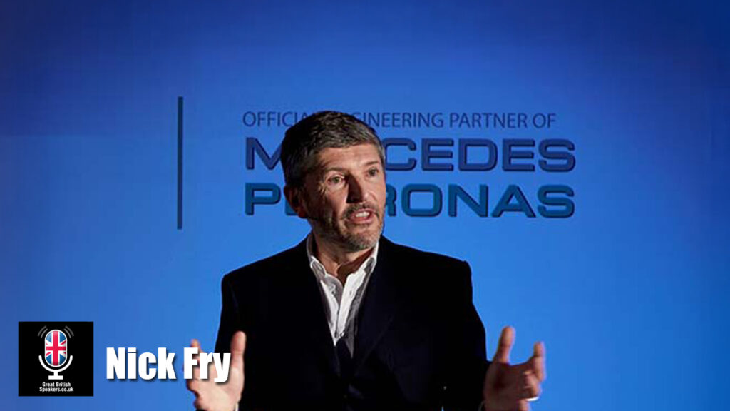 Nick Fry Formula One motivational speaker Mercedes McLaren Applied CEO F1 Speaker Brawn GP at official agent Great British Speakers