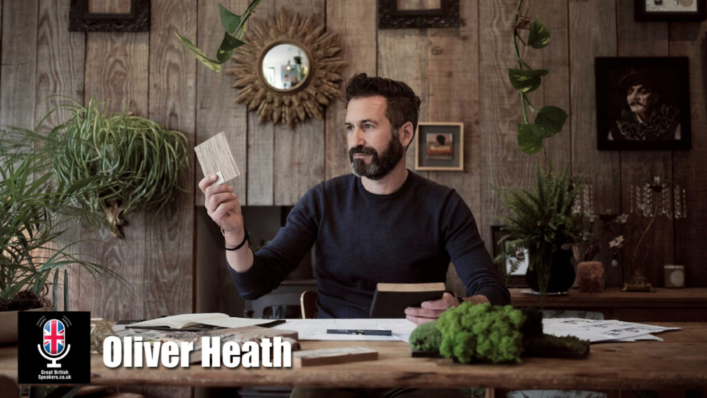 Oliver Heath hire biophilic Designer Architect sustainable green eco buildings Expert Speaker book at official agent Great British Speakers